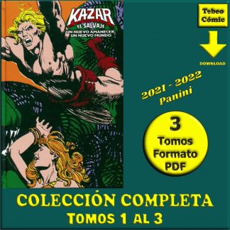 KA-ZAR - El Salvaje - 2021 - Colección Completa - 3 Tomos En Formato PDF - Descarga Inmediata