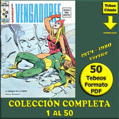 LOS VENGADORES - Vértice 1974 Vol. 2 – Colección Completa – 50 Tebeos En Formato PDF - Descarga Inmediata