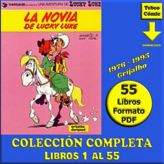 LUCKY LUKE - 1976 - Grijalbo – Colección Completa – 55 Libros En Formato PDF - Descarga Inmediata