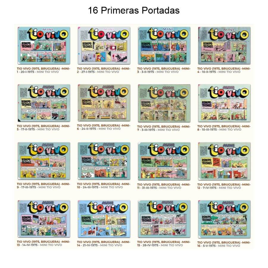 MINI TIO VIVO - 1975 - Colección Completa - 24 Tebeos En Formato PDF - Descarga Inmediata