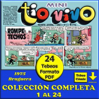 MINI TIO VIVO - 1975 - Colección Completa - 24 Tebeos En Formato PDF - Descarga Inmediata