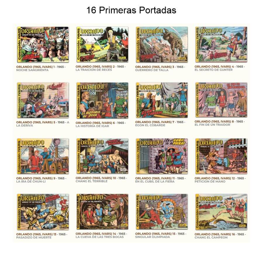 ORLANDO - Príncipe De Las Tinieblas - 1965 - Colección Completa - 25 Tebeos En Formato PDF - Descarga Inmediata