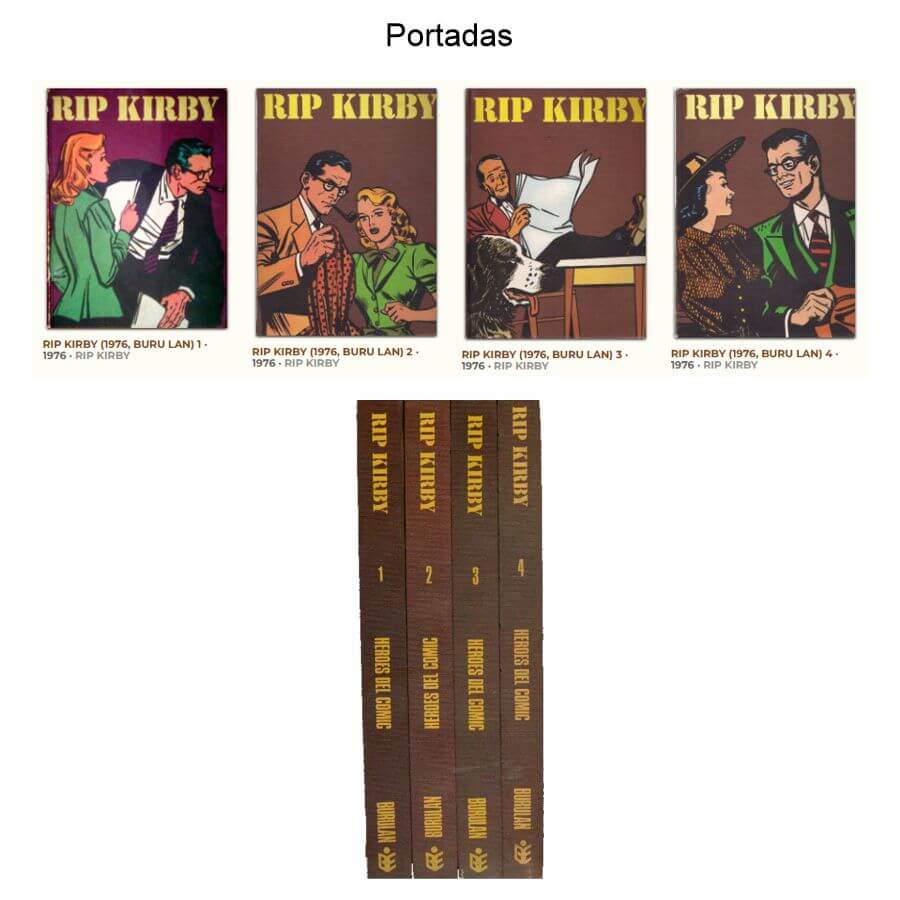 RIP KIRBY - 1976 - Buru Lan - Colección Completa - 4 Tomos En Formato PDF - Descarga Inmediata