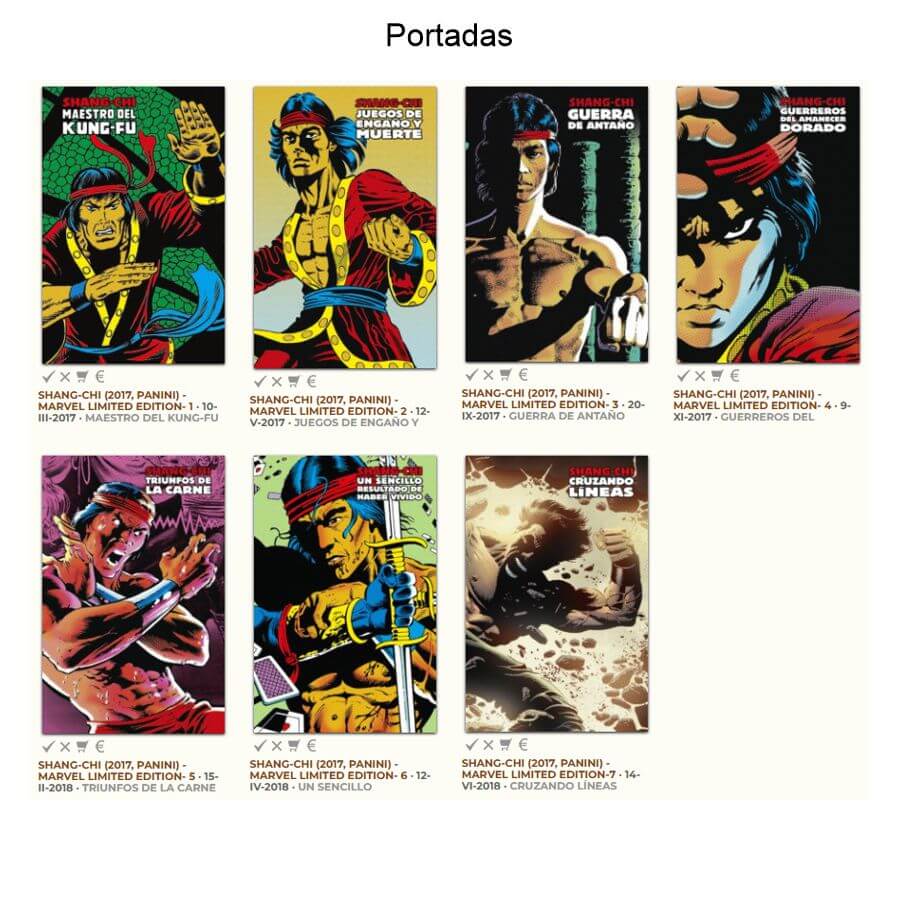 SHANG-CHI - Maestro Del Kung-Fu - 2017 - Colección Completa - 7 Tomos En Formato PDF - Descarga Inmediata