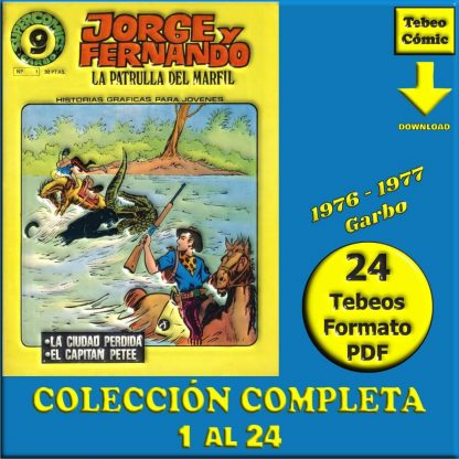 SUPERCOMICS GARBO - 1976 - Colección Completa – 24 Tebeos En Formato PDF - Descarga Inmediata