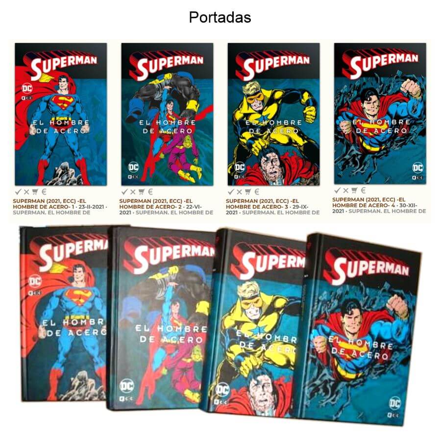 SUPERMAN EL HOMBRE DE ACERO - 2021 - Colección Completa - 4 Tomos En Formato PDF - Descarga Inmediata