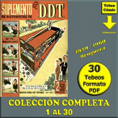 DDT - SUPLEMENTO DE HISTORIETAS – 1959 - Bruguera - Colección Completa – 30 Tebeos En Formato PDF - Descarga Inmediata