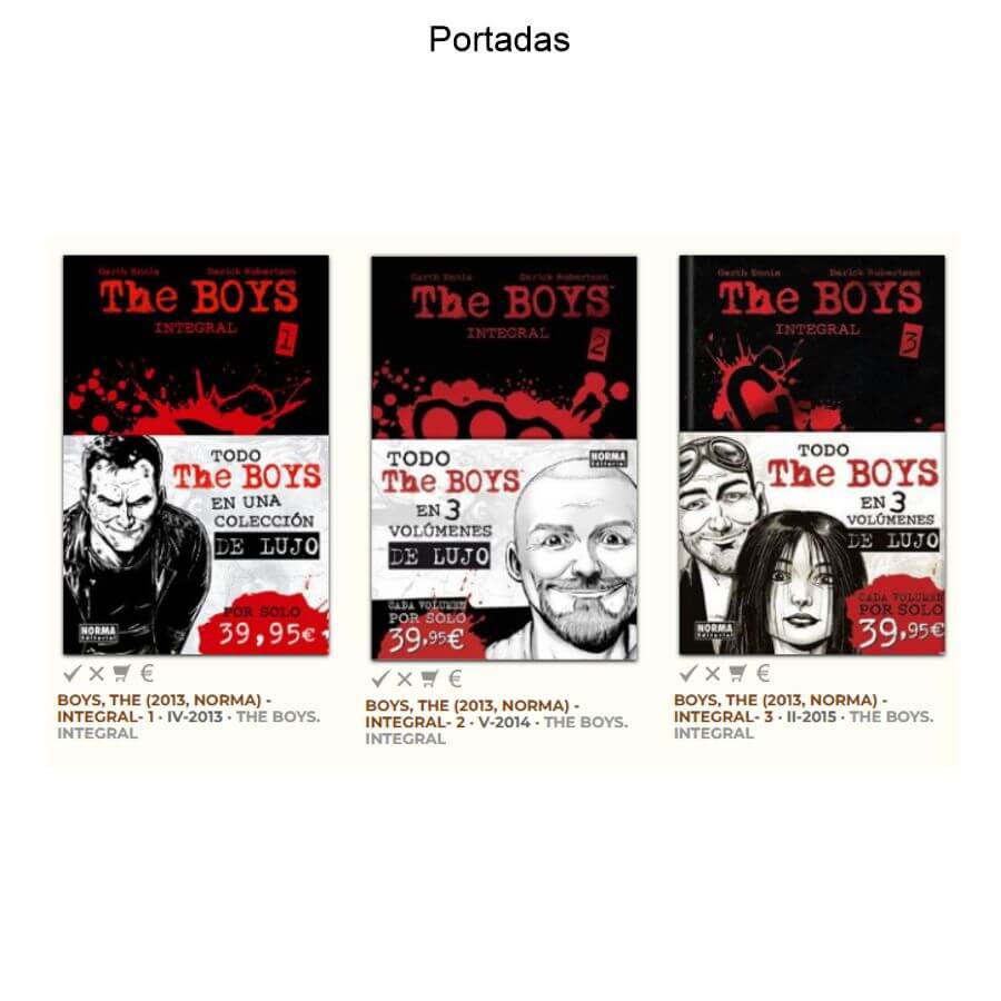THE BOYS EDICIÓN INTEGRAL - 2013 - Colección Completa – 3 Tomos En Formato PDF - Descarga Inmediata