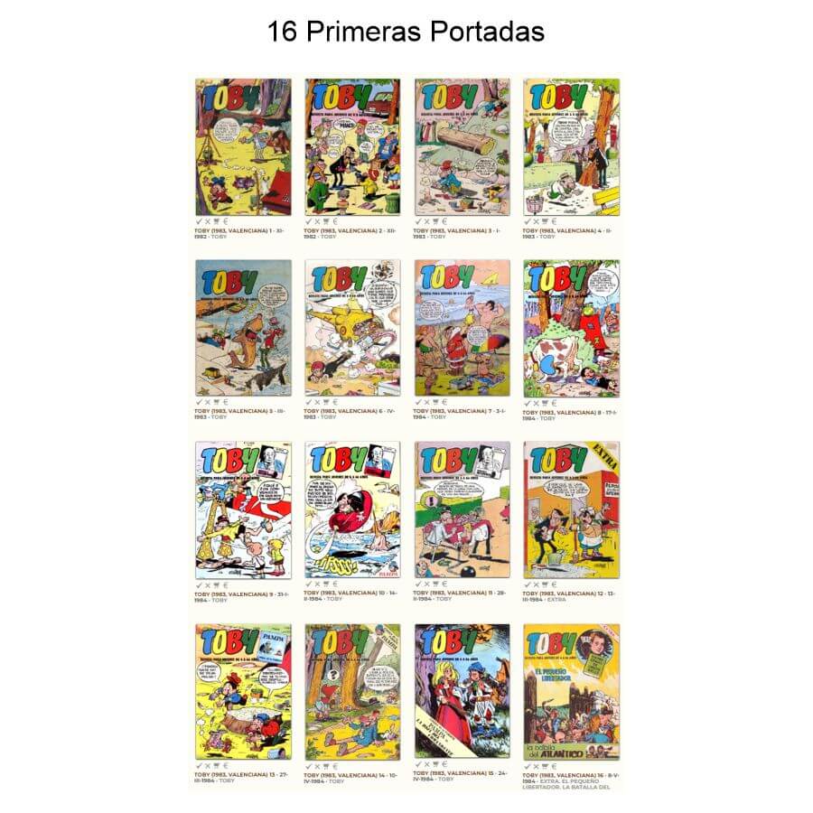 TOBY - 1983 - Valenciana - Colección Completa - 23 Tebeos En Formato PDF - Descarga Inmediata