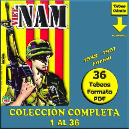 VIET 'NAM – 1988 - Forum - Colección Completa – 36 Tebeos En Formato PDF - Descarga Inmediata