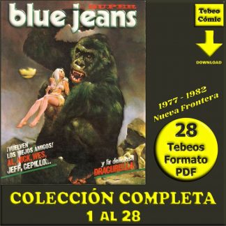BLUE JEANS - 1977 - Nueva Frontera - Colección Completa - 28 Tebeos En Formato PDF - Descarga Inmediata
