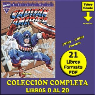 CAPITÁN AMÉRICA - Excelsior Biblioteca Marvel – 1999 - Forum - Colección Completa – 21 Libros En Formato PDF - Descarga Inmediata