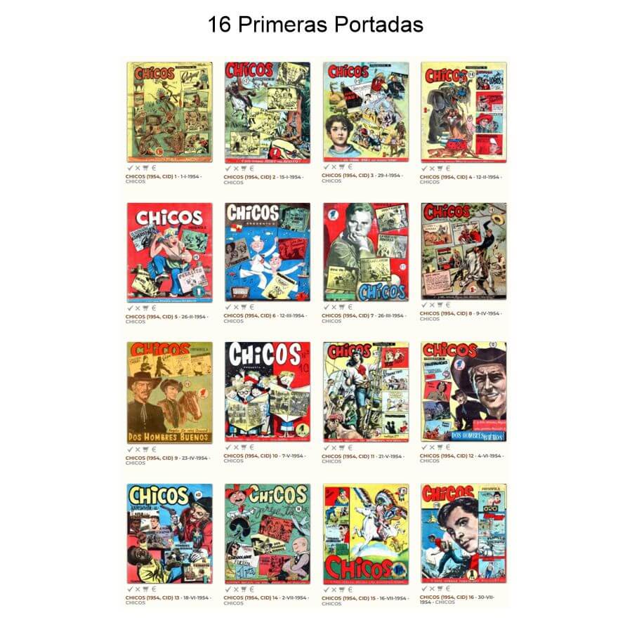 CHICOS – 1954 – Cid - Colección Completa – 70 Tebeos En Formato PDF - Descarga Inmediata