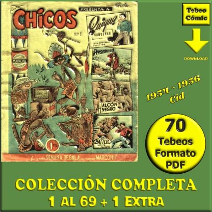 CHICOS – 1954 – Cid - Colección Completa – 70 Tebeos En Formato PDF - Descarga Inmediata