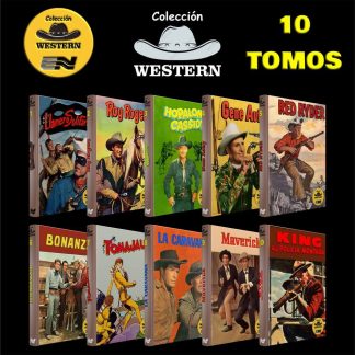 NOVARO COLECCIÓN WESTERN - El Llanero Solitario, Roy Rogers, Hopalong Cassidy... – Colección Completa – 10 Tomos En Formato PDF - Descarga Inmediata