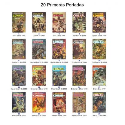 CONAN - LA ESPADA SALVAJE DE – 1988 - Novedades Editores - Colección Completa – 193 Tebeos En Formato PDF - Descarga Inmediata