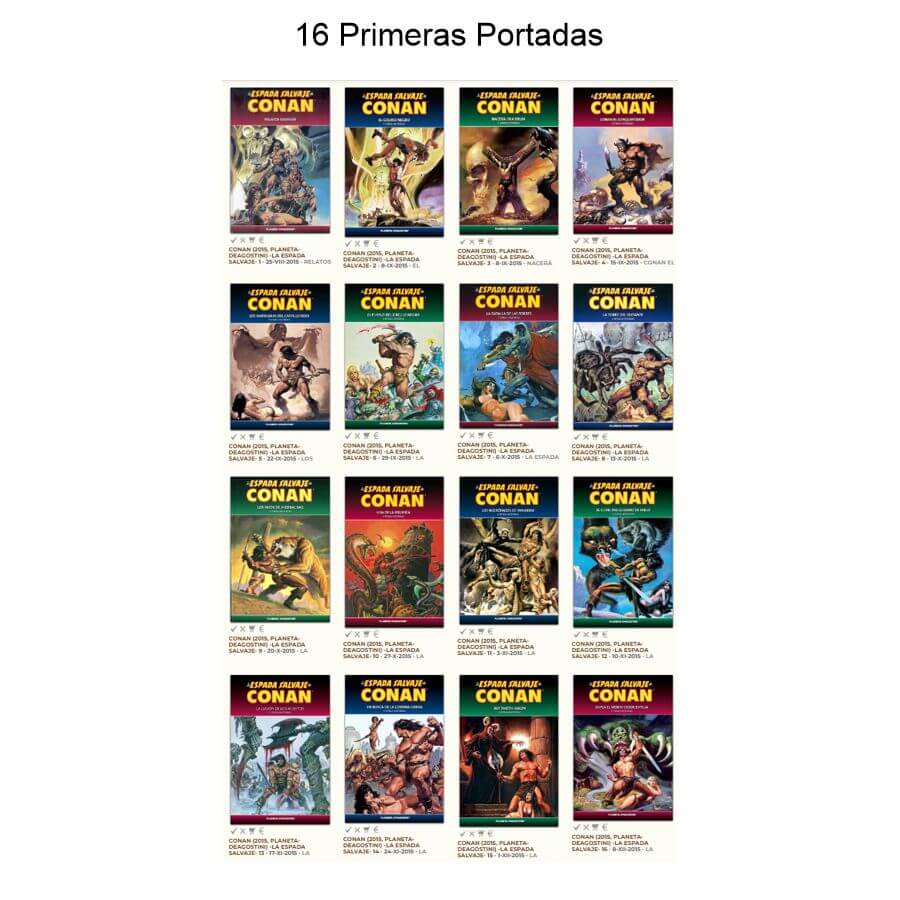 CONAN - LA ESPADA SALVAJE DE – 2015 - Planeta - Colección Completa – 90 Tomos En Formato PDF - Descarga Inmediata