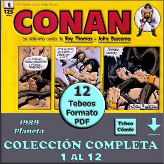 CONAN - Tiras De Prensa – 1989 – Planeta - Colección Completa – 12 Tebeos En Formato PDF - Descarga Inmediata
