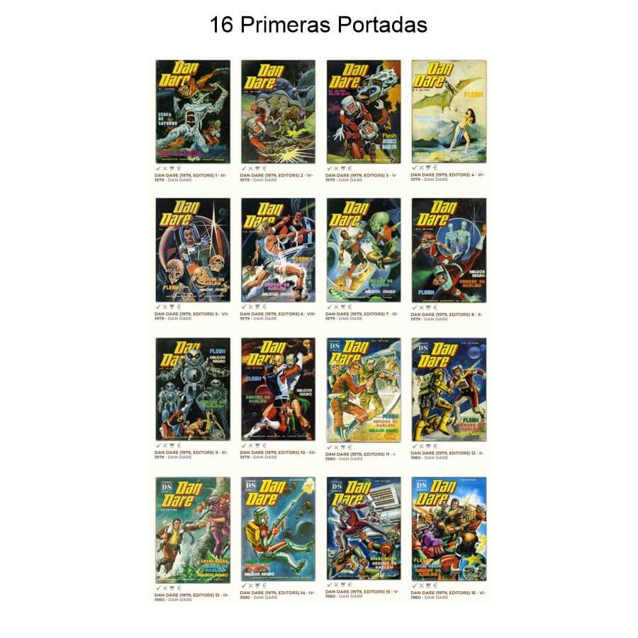 DAN DARE - 1979 - Editors - Colección Completa – 18 Tebeos En Formato PDF - Descarga Inmediata