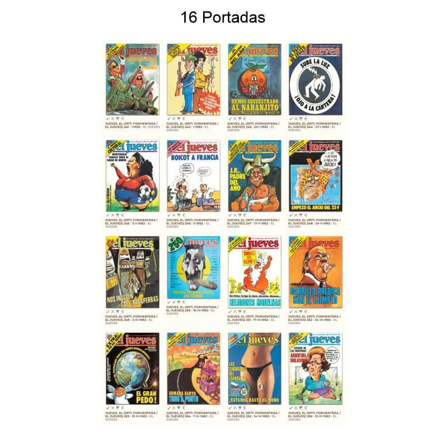 EL JUEVES – Año 1982 Completo – 53 Revistas En Formato PDF - Descarga Inmediata