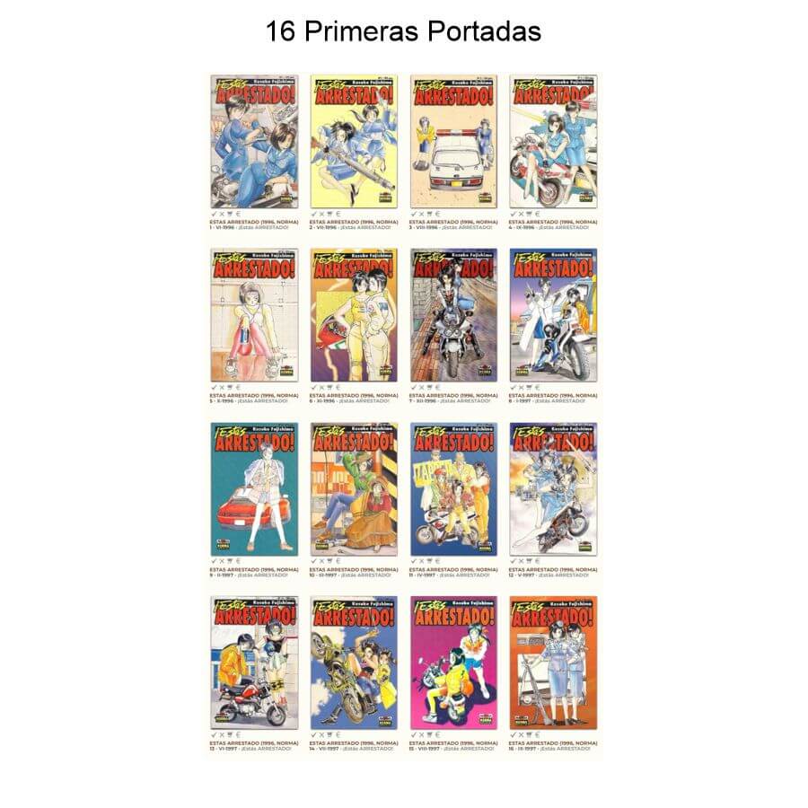 ¡Estás ARRESTADO! - 1996 - Manga – Norma - Colección Completa – 18 Libros En Formato PDF - Descarga Inmediata