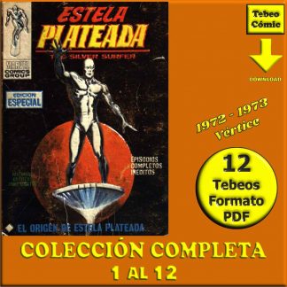 ESTELA PLATEADA - 1972 - Vértice – Colección Completa – 12 Tebeos En Formato PDF - Descarga Inmediata