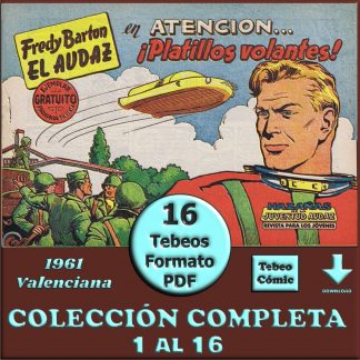 FREDY BARTON - El Audaz - 1961 - Valenciana – Colección Completa – 16 Tebeos En Formato PDF - Descarga Inmediata