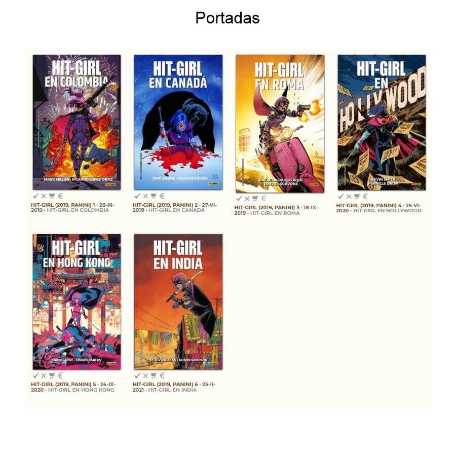 HIT-GIRL - 2019 - Colección Completa – 6 Libros En Formato PDF - Descarga Inmediata