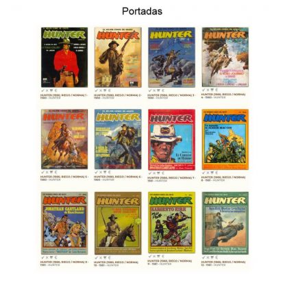 HUNTER – El Mejor Cómic Del Oeste - 1980 – Norma – Colección Completa – 12 Cómics En Formato PDF – Descarga Inmediata