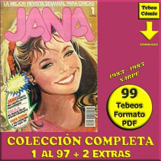 JANA – 1983 - SARPE - Colección Completa – 99 Tebeos En Formato PDF - Descarga Inmediata