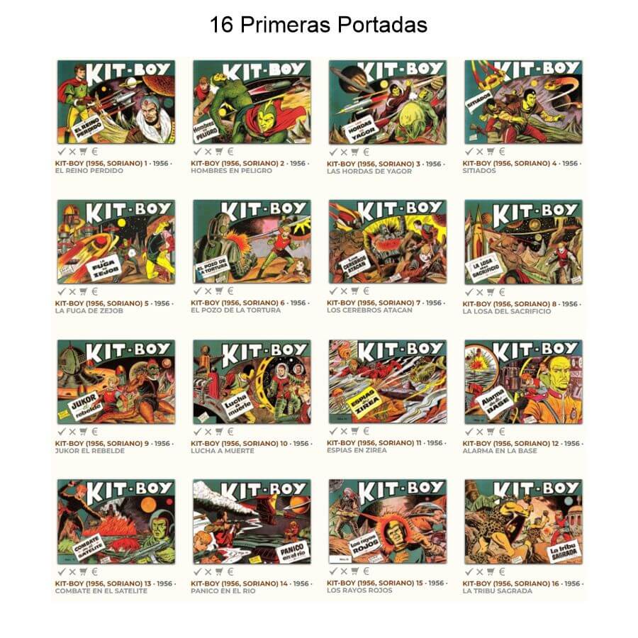 KIT-BOY – 1956 - Soriano - Colección Completa – 35 Tebeos En Formato PDF - Descarga Inmediata