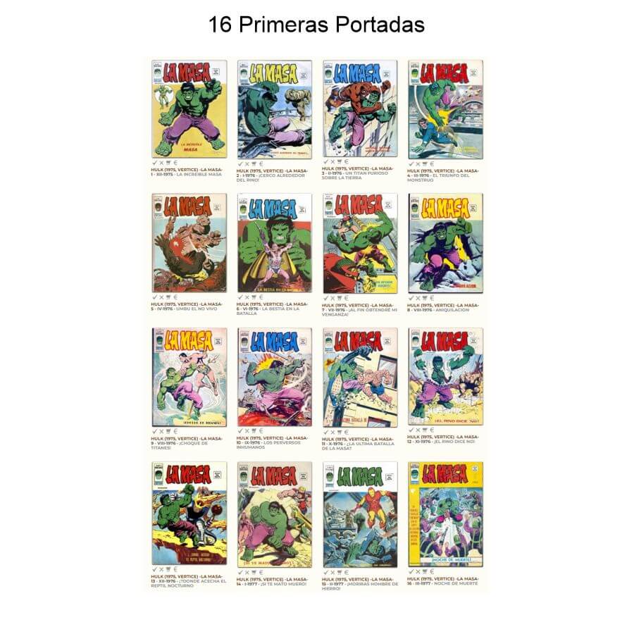 LA MASA (Hulk) - 1975- Vol. 3 - Vértice – Colección Completa – 6 Tebeos En Formato PDF - Descarga Inmediata