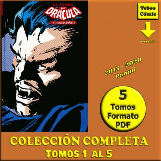 LA TUMBA DE DRÁCULA - 2015 - Marvel Limited Edition – Colección Completa - 5 Tomos En Formato PDF - Descarga Inmediata