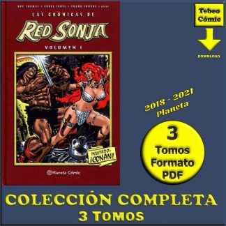 LAS CRÓNICAS DE RED SONJA - 2018 - Planeta – Colección Completa - 3 Tomos En Formato PDF - Descarga Inmediata