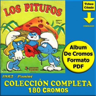 LOS PITUFOS - 1982 - Panini – Colección Completa 180 Cromos – Álbum De Cromos En Formato PDF – Descarga Inmediata