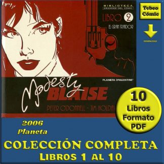 MODESTY BLAISE - 2006 - Planeta - Colección Completa - 10 Libros En Formato PDF - Descarga Inmediata