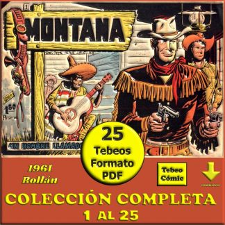 MONTANA - 1961 - Rollán - Colección Completa - 25 Tebeos En Formato PDF - Descarga Inmediata