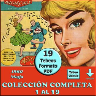 MUCHACHAS - 1960 - Maga – Colección Completa – 19 Tebeos En Formato PDF - Descarga Inmediata