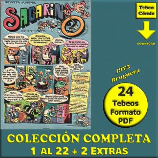 SACARINO - 1975 - Bruguera - Colección Completa - 24 Tebeos En Formato PDF - Descarga Inmediata