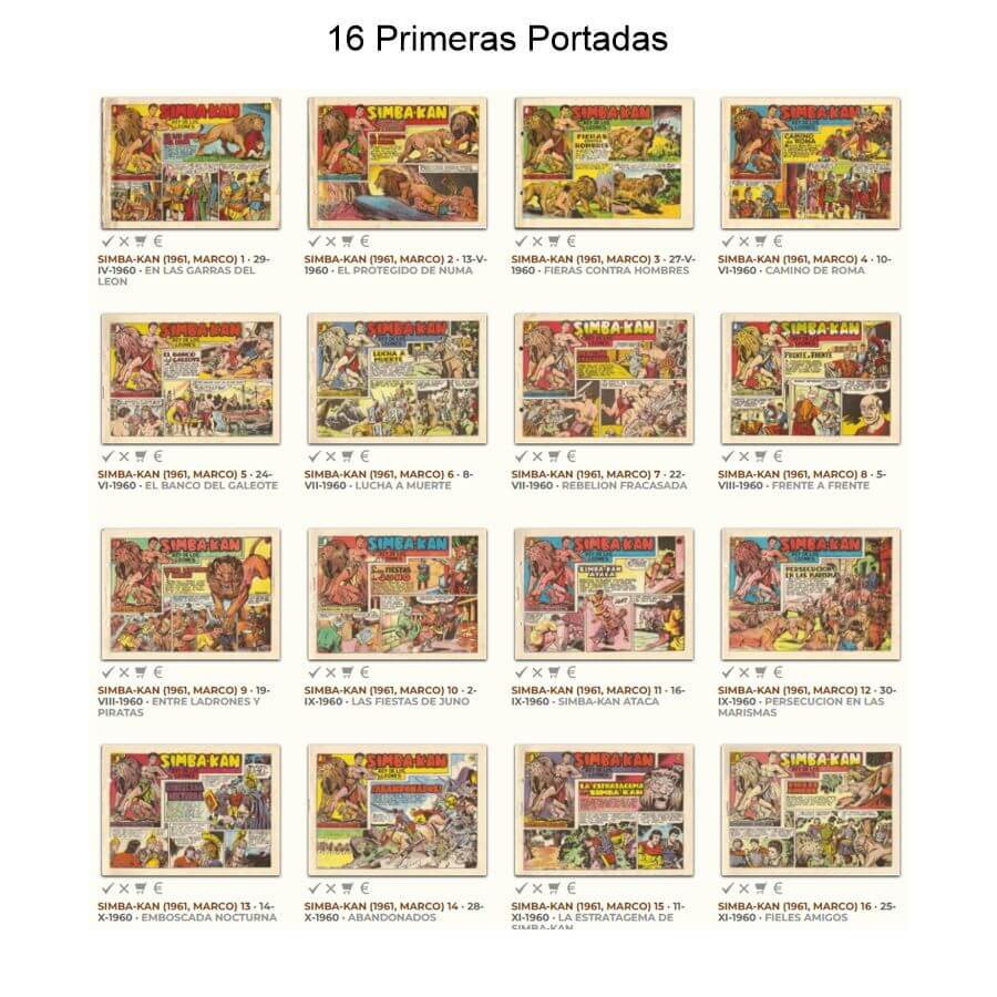 SIMBA-KAN - 1961 - Marco – Colección Completa – 61 Tebeos En Formato PDF - Descarga Inmediata
