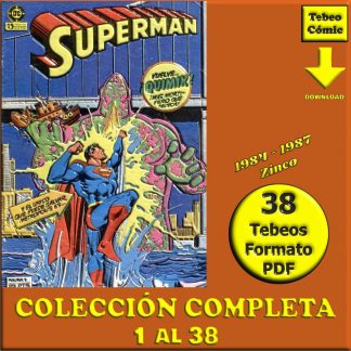 SUPERMAN - 1984 - Zinco - Colección Completa – 38 Tebeos En Formato PDF - Descarga Inmediata