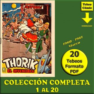 THORIK EL INVENCIBLE - 1960 - Marco – Colección Completa – 20 Tebeos En Formato PDF - Descarga Inmediata