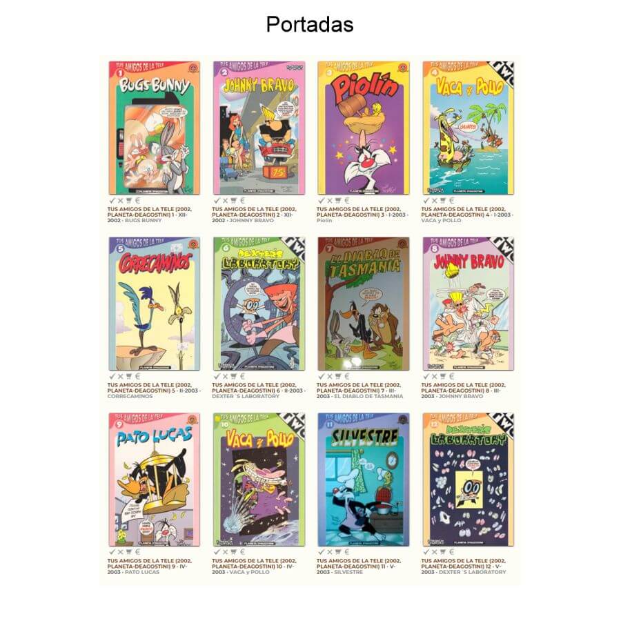 TUS AMIGOS DE LA TELE - 2002 - Planeta - Colección Completa - 12 Libros En Formato PDF - Descarga Inmediata