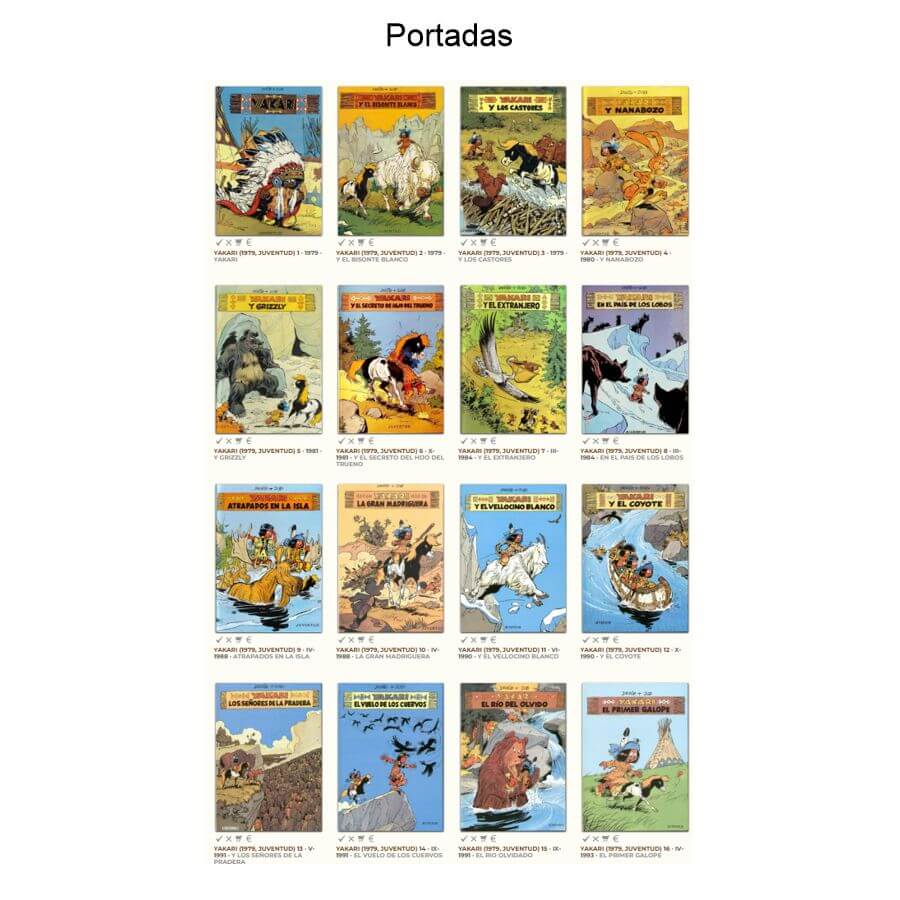 YAKARI - 1979 - Juventud - Colección Completa - 16 Libros En Formato PDF - Descarga Inmediata
