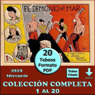 BALILLA, RICARDO Y PIRRACAS - 1954 - Mercurio – Colección Completa – 20 Tebeos En Formato PDF - Descarga Inmediata