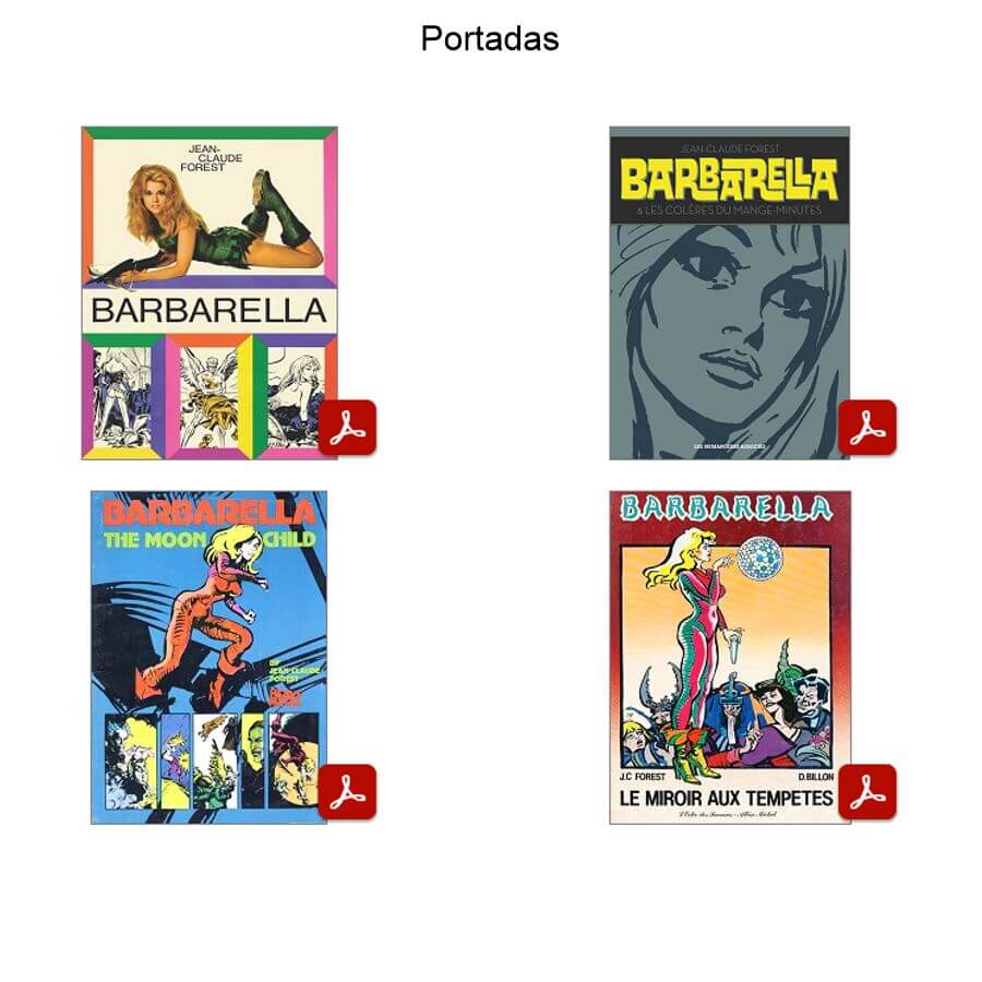 BARBARELLA - 1968 - En Color Y En Español - 4 Libros En Formato PDF - Descarga Inmediata