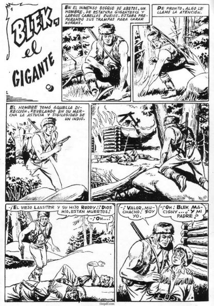 BLEK EL GIGANTE - 1956 - Toray – Colección Completa – 70 Tebeos En Formato PDF - Descarga Inmediata