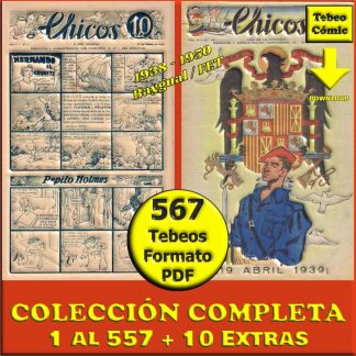 CHICOS - 1938 - Baygual / FET - Colección Completa – 567 Tebeos En Formato PDF - Descarga Inmediata