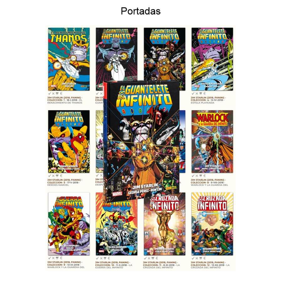 COLECCIÓN JIM STARLIN - 2018 – Colección Completa – 12 Tomos En Formato PDF - Descarga Inmediata