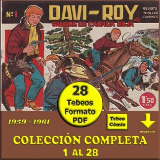 DAVI-ROY - 1959 – Colección Completa – 28 Tebeos En Formato PDF - Descarga Inmediata